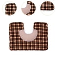 thumbnail image 6 of EHJRE Shoulder Neck Warmer Shoulder Pad Wrap Lightweight Convenient Shoulder Support Shoulder Shawl for Bedroom Travelling Sleeping Coffee lattice, 6 of 7