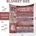 thumbnail image 3 of Respiratory Therapist Gifts, Respiratory Therapist Gifts for Women, RT Gift for Women, Respiratory Care Week Gifts for Respiratory Therapist, Respiratory Therapist Birthday Gifts Throw Blanket 50x60, 3 of 6