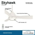 thumbnail image 5 of Ceiling Fan With Light Kit 15.5 Inches Tall By 60 Inches Wide-Flat White Finish-Flat White Blade Color Minka Aire Fans F749l-Whf, 5 of 10