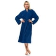 thumbnail image 3 of TowelSelections Womens Robe, Premium Cotton Bathrobe, Spa Terry Cloth Robes for Women Large/X-Large Dutch Blue, 3 of 6