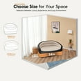 thumbnail image 3 of Honeydrill Inflatable Sofa, Air Couch for Camping, Black&Beige(No Pump Included), 3 of 8