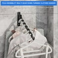 thumbnail image 2 of EIMELI Clothes Drying Rack Adjustable Angle Clothes Hanger Wall-mounted Coat Dryer Collapsible Clothing Organizer Large Loading-bearing Capacity Drying Rack for Laundry Balcony Bathroom, 2 of 10