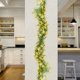 thumbnail image 3 of Vides de flor de gypsophila amarilla simulada de rattan, enredaderas decorativas de flores falsas para tuberías de acondicionamiento, techo de salón, rattan de eucalipto retorcido de plástico, 3 of 6