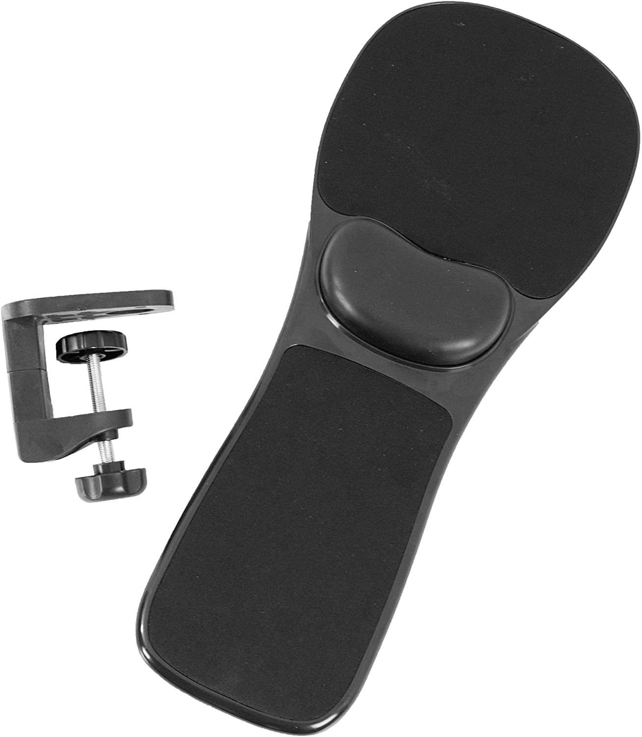 VIVO Black Universal Clampon Adjustable Arm Rest Mouse Pad with Wrist