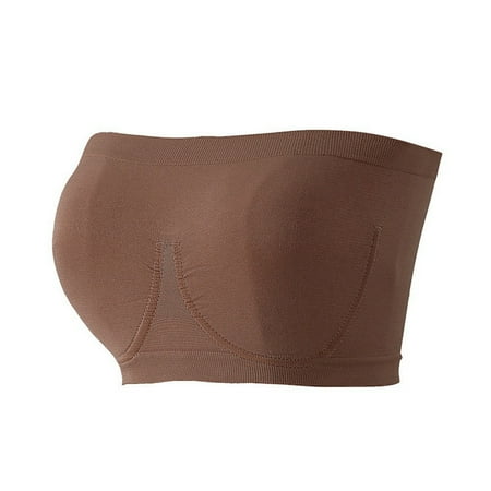 

Women Bandeau Bra Strapless Bra Seamless Stretchy Bra Wire Free Bra Full Cup Bra Thin Mold Cup Bra Chest Wrap Bralette Dress Wild Bra