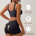 thumbnail image 6 of Womens Two Piece Workout Sets Sports Bra High Waisted Biker Shorts Gym Set Outfits, 6 of 9