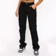 thumbnail image 2 of Gibobby Jeans dama Nuevos pantalones de mujer Panel de bolsillo Casual Loose Mid Rise Jeans Mujer(Negro,CH), 2 of 5