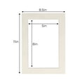 thumbnail image 3 of Winter Suede Acid Free 8.5x11 Picture Frame Mats with White Core Bevel Cut for 5.5x8.5 Pictures -, 3 of 4