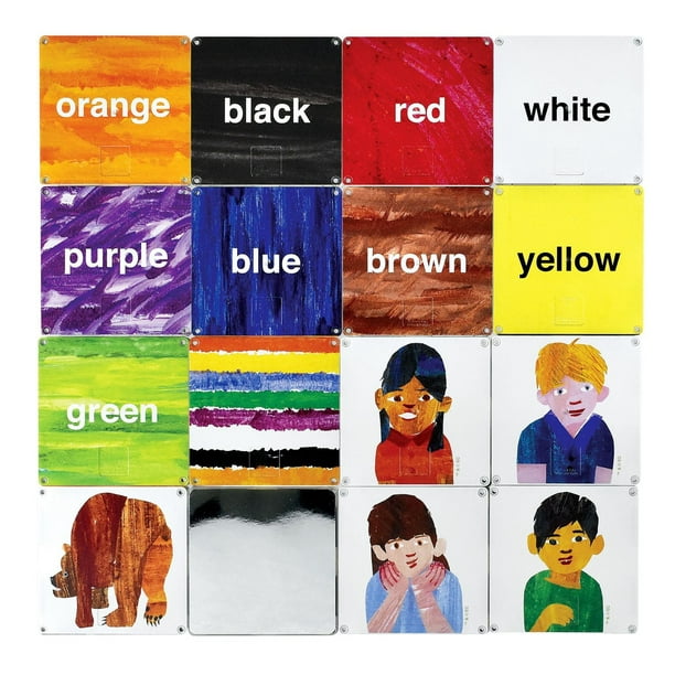 CreateOn Eric Carle Brown Bear Brown Bear Magnetic Tile Set
