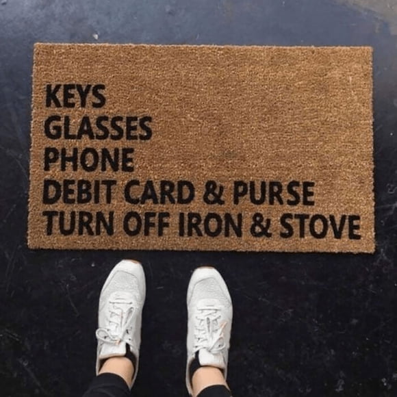 Kgfrsd Area Rugs,Keys Glasses Phone Debit Card Purse Stove | Funny Doormat | Welcome Mat | Funny Door Mat | Funny Gift | Home Doormat,Rugs