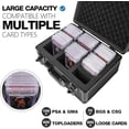 thumbnail image 2 of Graded Card Storage Box for PSA BGS SGC Slabs – Large 3-Slot Trading with Protective Foam Insert Sports Case &Slab Toploaders and Collectible Organizer, 2 of 5
