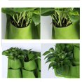 thumbnail image 3 of Gosear, bolsas de plantación verticales colgantes montadas en la pared, maceta de cultivo verde con 36 bolsillos para pared del hogar, balcón, jardín, suministro negro Ormromra WL-00482-4, 3 of 7