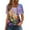 Multicolor, variant on Lumivie Summer Tops For Women Cotton Knit Workout Tshirts Shirts For Women Loose Fit Blouse Plus Size Women Dressy T Shirts For Women Pack Crew