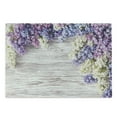 thumbnail image 1 of Rustic Cutting Board, Lilac Flowers Bouquet on Wood Table Spring Nature Romance Love Theme, Decorative Tempered Glass Cutting and Serving Board, Large Size, Lilac Violet Dark Taupe, by Ambesonne, 1 of 1