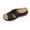 Black, variant on Women Slippers Wedge Thick Sole Open Toe Slip-on Peep Toe Slides Women Footwear Beach Sandal Casual Wear Vacation Daily Shoes Gray 8.5