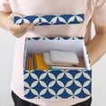 thumbnail image 3 of Set of 3 Decorative Boxes with Lids, Square 11" x 11" Nesting Cardboard Storage for Home Décor in Blue and, 3 of 6