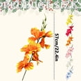 thumbnail image 3 of Dusknt Pack of 6 - Pack Flowers Artificial Orchid Plants Silk Flower Stems Vase Table Kitchen Home Garden Party Wedding Decoration (Orange), 3 of 7