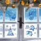 thumbnail image 1 of Christmas Clings Large Size Christmas Stickers Christmas Decorations Christmas Decor For Glass Double-Sided Window Clings With Snowman, 1 of 8