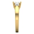 thumbnail image 3 of Three-Stone Engagement Ring for Women - 1.11ct Moissanite in 14K Yellow Gold Promise Ring, 3 of 6