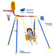 thumbnail image 3 of Columpio para niños Enerplay Barcelona Plus 3 EN 1 con resbaladilla y canasta, 3 of 6