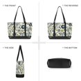 thumbnail image 6 of FORMRS Canvas Laptop Tote Bag for Women with 15.6" Computer Compartments Shoulder Handbag, Light Floral, 6 of 7