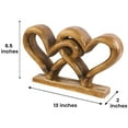 thumbnail image 5 of Decozen Gifts for Mom and Dad – Wooden Heart Sculpture, 2 Hearts Acacia Wood Figurine, Home Decor Gifts for Mom, Mother’s Day Gift Ideas, Mom Birthday Gifts, 5 of 9