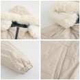 thumbnail image 5 of RYRJJ Women's Hooded Winter Puffer Coat Mid-Length Reversible Parka Jackets Full Zipper Outwear Warm Snow Coat with Pockets, 5 of 6