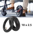 thumbnail image 2 of GLFILL Black 10x2 5 Inch Inner Tube + Tire Compatible with For Electric Scooters Inner Tube, 2 of 8