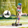 thumbnail image 4 of Besrey Kids 3 Wheel Scooter for Ages 3-10 Years Boys and Girls,Kick Scooter for Toddler With LED Lights and Foldable Adjustable Height,Black, 4 of 15