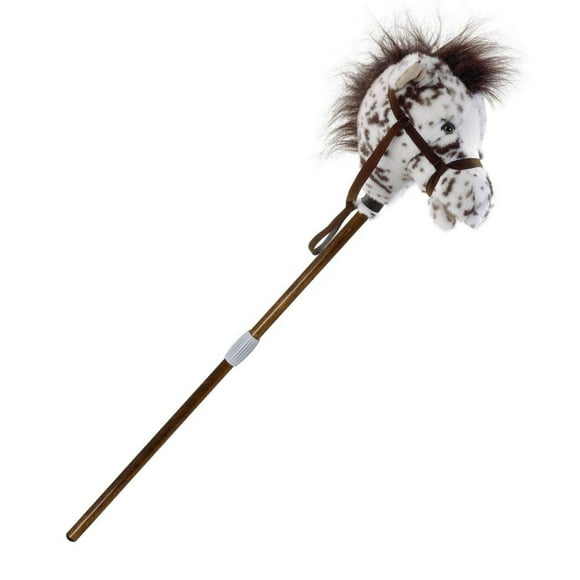 Mary Meyer - Kids - Easy Ride 'Um Appaloosa Horse - Hobby Horse - Collapsible Stick Horse with Sounds - Two Pieces