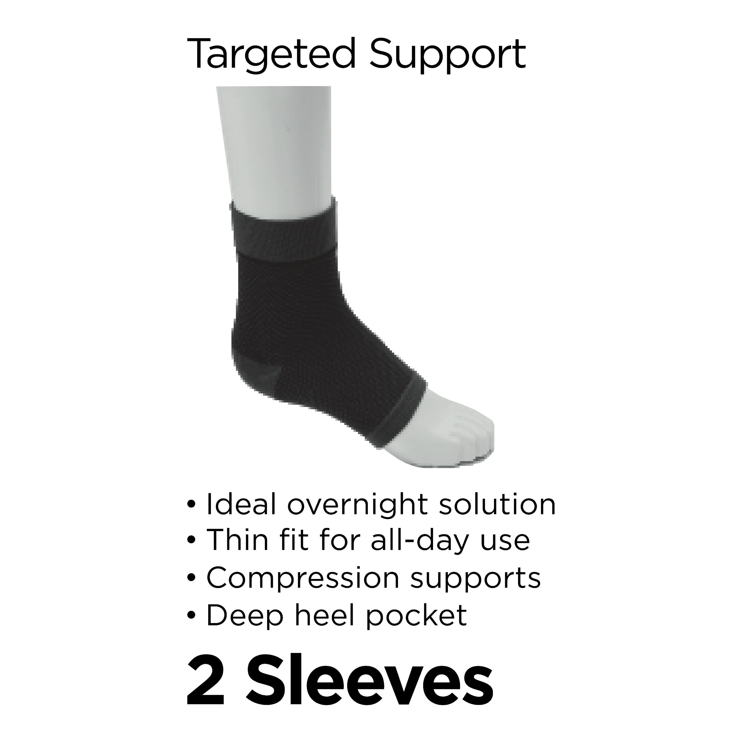 Equate Plantar Fasciitis Sleeve, S/M, 2 Count