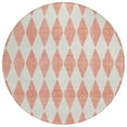 thumbnail image 2 of Addison Rugs Chantille Indoor/Outdoor Transitional Diamonds Salmon Washable Round Rug, 8' x 8', 2 of 6