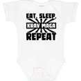thumbnail image 3 of Inktastic Eat, Sleep, Krav Maga, Repeat Boys or Girls Baby Bodysuit, 3 of 5