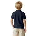 thumbnail image 5 of Zfeel Kids Short Sleeve Polo Shirt, Button Closure Comfort Fabric Dailywear Tee, Sport Dark Navy, XL, 5 of 5