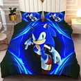 thumbnail image 3 of Sonic Bedding Set - Anime Sonic Bedding Set - Duvet Cover Set, 3D Print, For Teens, Sonic Cartoon, 3 of 5