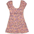 thumbnail image 6 of Billabong Women's Dream Floral Daisy Puff Sleeve Fit & Flare Mini Dress (X-Small, Multi), 6 of 8
