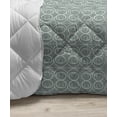 thumbnail image 3 of Nature Down Alternative Comforter, Retro Textured French Late Baroque Style Tulip Branches Botany Inspired, Microfiber Quilt for All Season, 5 Sizes, Pale Sage Green White, by Ambesonne, 3 of 3