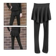 thumbnail image 4 of Girls Ice Figure Skating Long Pants Warm Leggings Stretchable Tights - L L, 4 of 10