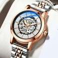 thumbnail image 2 of Chenxi New Luxury Women Mechanical Watches Top Brand Waterproof Automatic Watch Rose Gold Ladies Skeleton Wrist Watches - Mechanical Wristwatches, 2 of 7