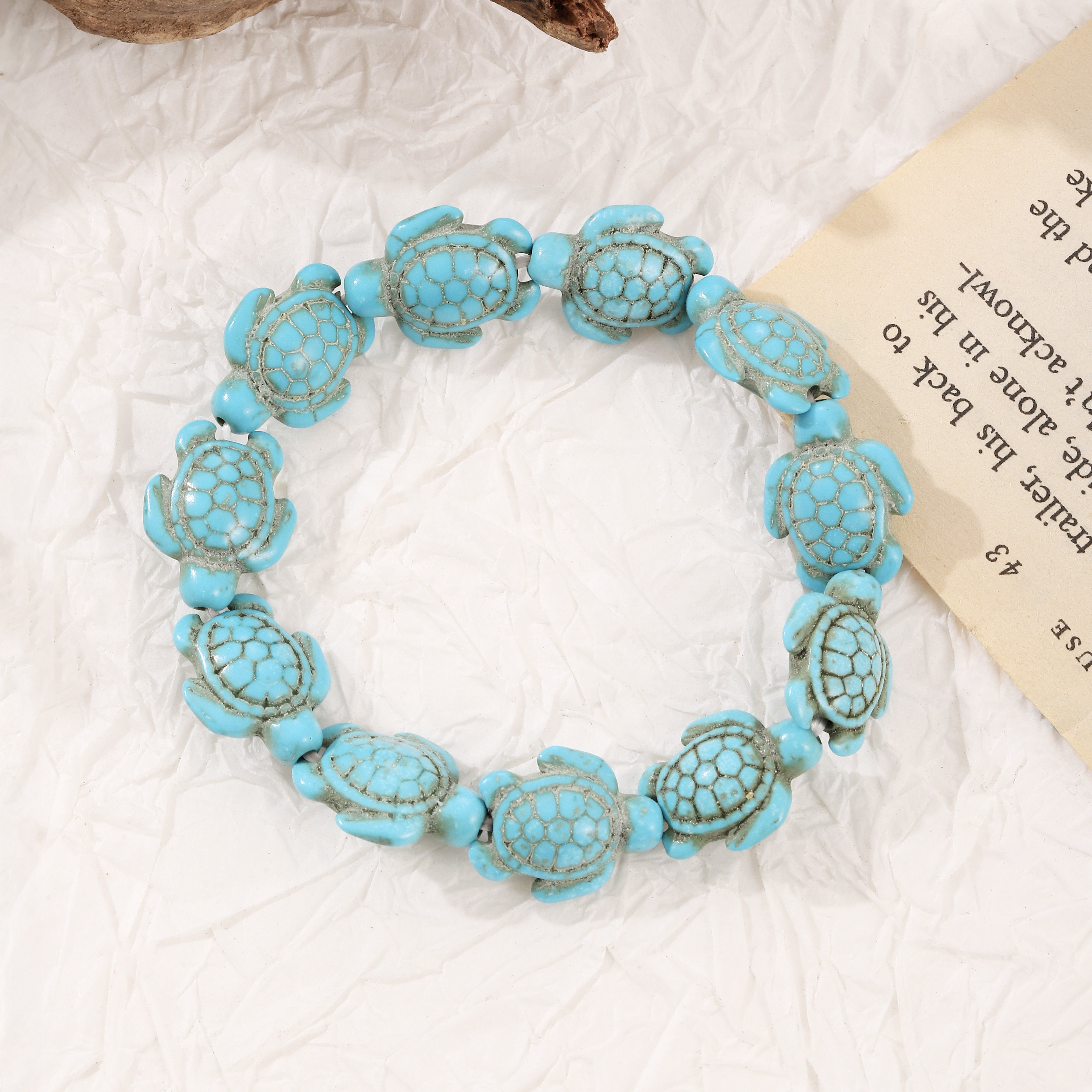 Amy & Annette Genuine Turquoise Sea Turtle Bracelet photo 3