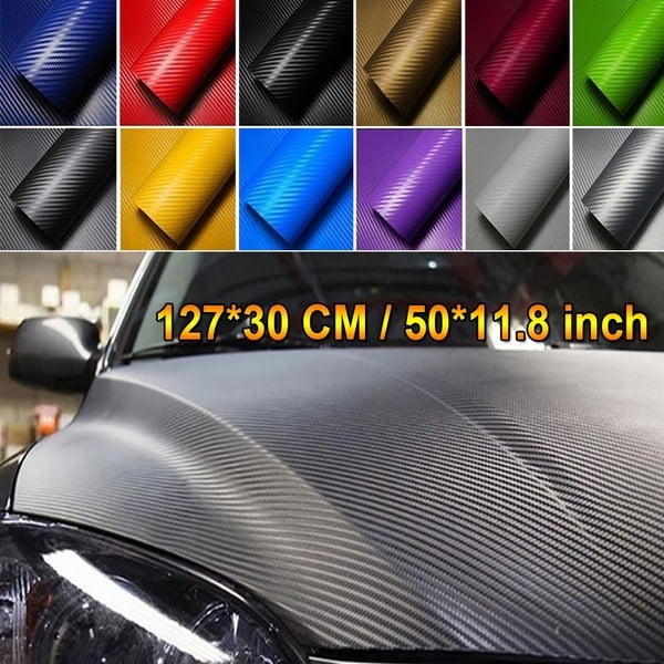 3D Fiber De Carbone Vinyle Car Wrap Roll Film Autocollant De