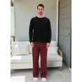 thumbnail image 3 of AIGUR Family Matching Christmas Pajama Set Plaid Print Holiday Pajamas Sleepwear Dad Mom  PJs, 3 of 10