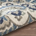 thumbnail image 5 of 4â€™ Round Blue Modern Floral Area Rug, 5 of 8