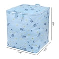 thumbnail image 2 of Unique Bargains 1 Pc Clothes Storage Foldable Storage Bags Blue 20*20*28in, 2 of 7