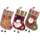 thumbnail image 1 of Calcetín navideño, calcetín navideño, calcetín navideño, calcetines de Navidad, bolsa de regalo para colgar caramelos, 3 piezas, 1 of 5