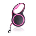 thumbnail image 1 of HLONK . Laisse pour Chien Rétractable Réfléchissante en Nylon 26 Pieds Rose Rose, 1 of 5