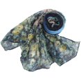 thumbnail image 1 of Womens Flower Stole Scarves Long Neck Wraps Shawl Scarf (Blue), 1 of 3