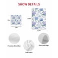 thumbnail image 7 of Blue Purple Spring Floral Kitchen Dish Towels for Drying Dishes Set of 2, Summer Botanical Elegant Waffle Weave Microfiber Hand Tea Bathroom Towels Quick Dry & Absorbent Towel 15.7x23.6, 7 of 7