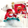 thumbnail image 6 of UOSIA Cute Small Dog Christmas Dress Red Puppy Princess Dress with Bowknot Warm Holiday Girl Dog Clothes, 6 of 9