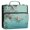 Flowers and Butterflies Flying, variant on Water-Resistant 3-Ring Binder Organizer with Multiple Pockets Zipper Binder Bag for Office Watercolor Opossum Pattern